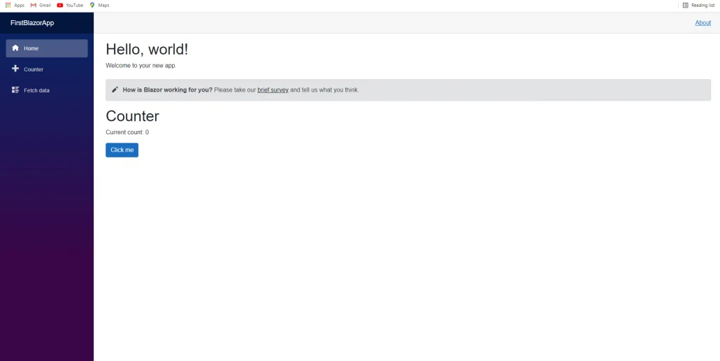 Blazor Framework-webapp output