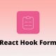 React hook form