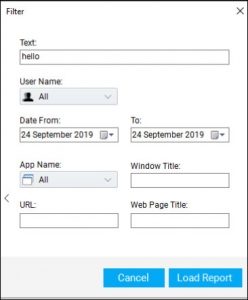 Keylogger Form Filters