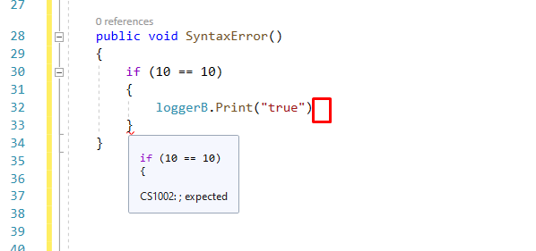 Syntex error