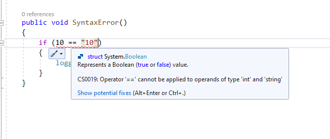 Syntax error bugs