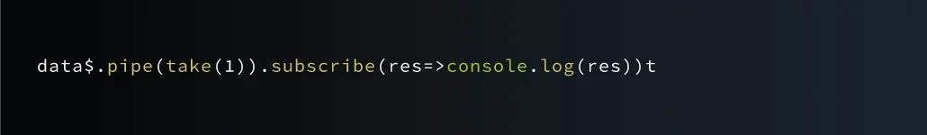 Usage of take