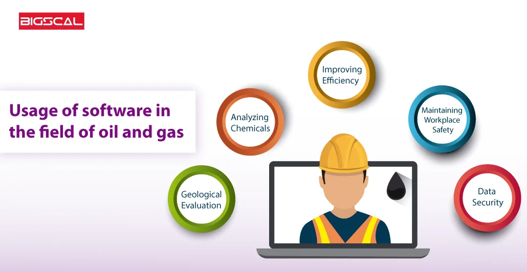 Usage of software in the field of oil and gas