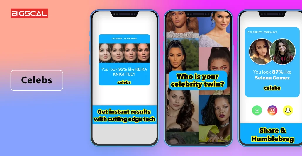 Best Celebrity Look alike Apps in Celebs