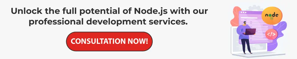 Node.js with our professional development services