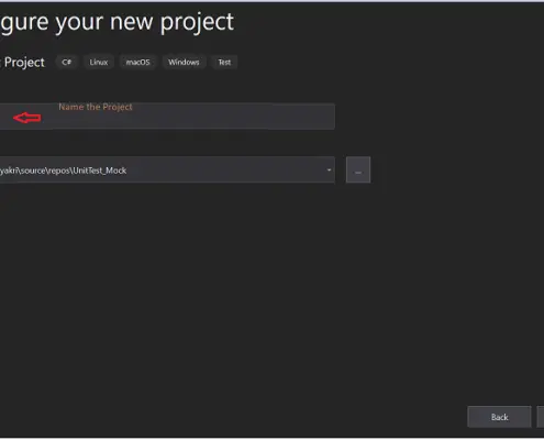 Configure new project