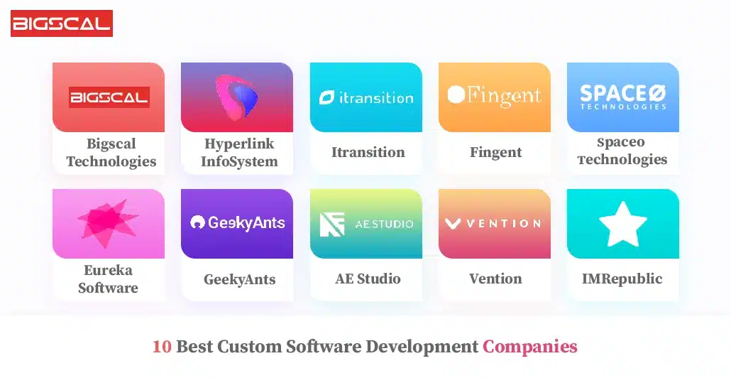 10 Best Custom Softwares Development Companies