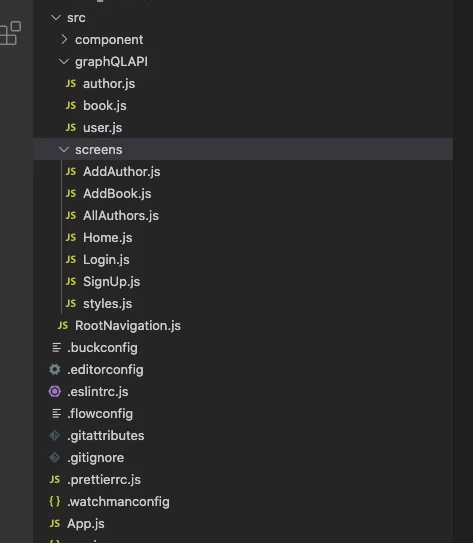 Create Folder Structure For React Native App